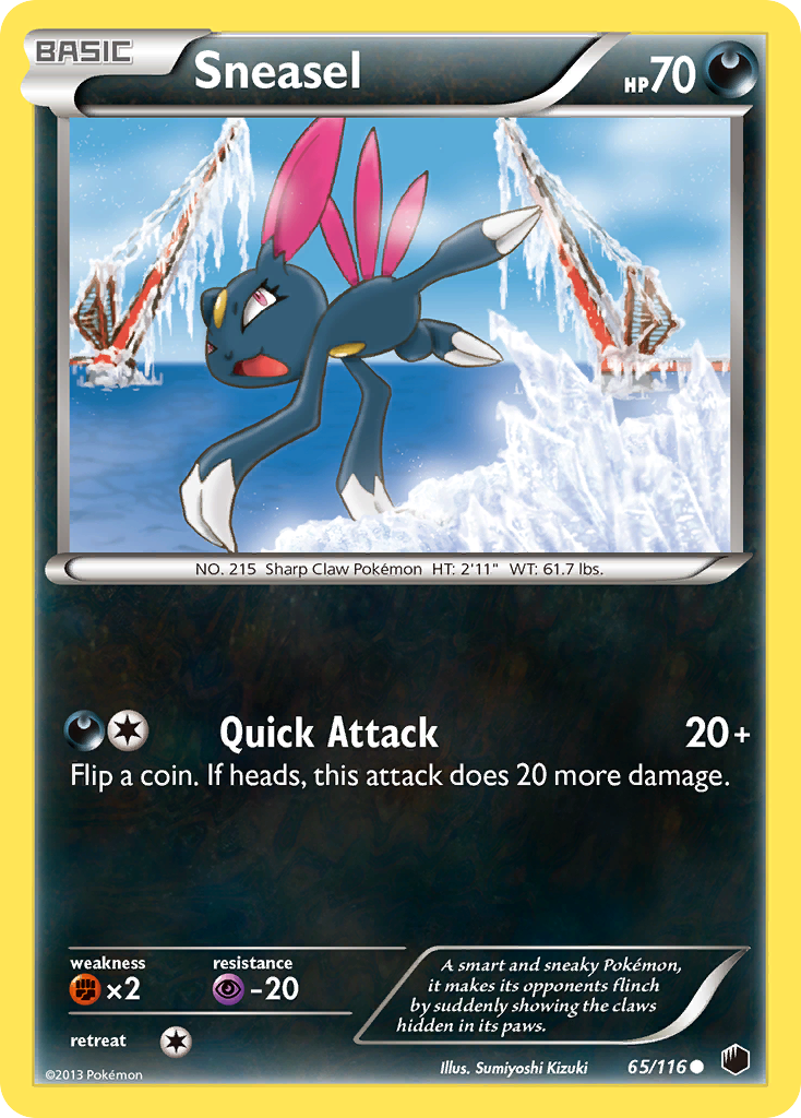 Sneasel (65/116) [Black & White: Plasma Freeze] | Card Citadel