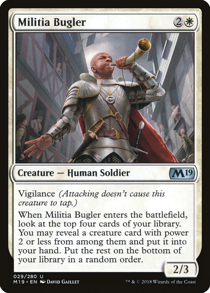 Militia Bugler [Core Set 2019] | Card Citadel