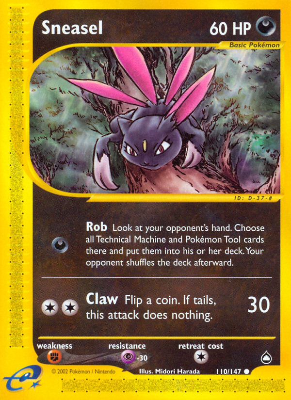 Sneasel (110/147) [Aquapolis] | Card Citadel