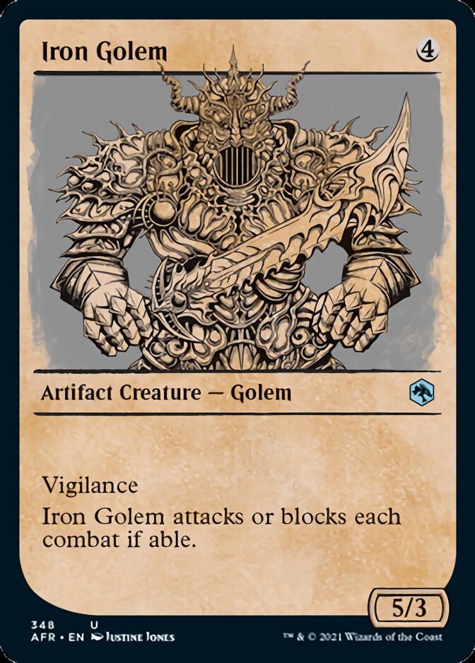 Iron Golem (Showcase) [Dungeons & Dragons: Adventures in the Forgotten Realms] | Card Citadel