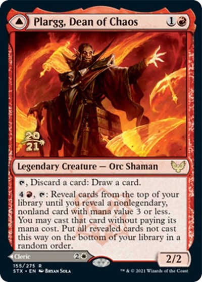 Plargg, Dean of Chaos // Augusta, Dean of Order [Strixhaven: School of Mages Prerelease Promos] | Card Citadel