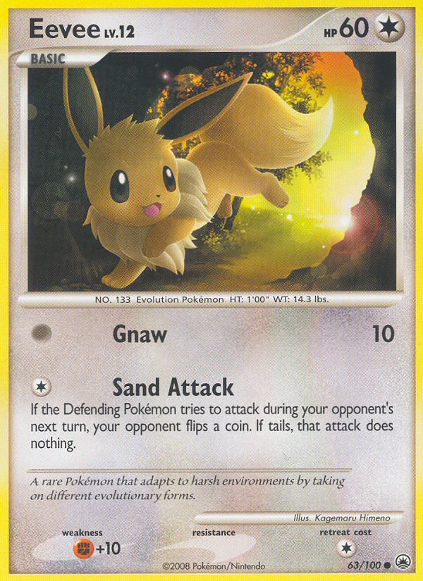 Eevee (63/100) [Diamond & Pearl: Majestic Dawn] | Card Citadel