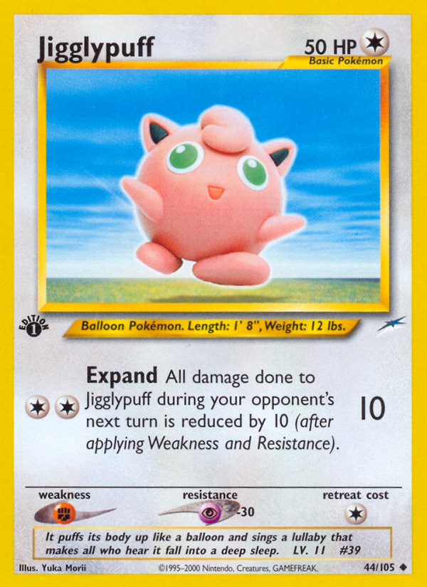 Jigglypuff (44/105) [Neo Destiny 1st Edition] | Card Citadel