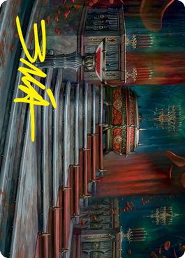 Edgar Markov's Coffin Art Card (Gold-Stamped Signature) [Innistrad: Crimson Vow Art Series] | Card Citadel