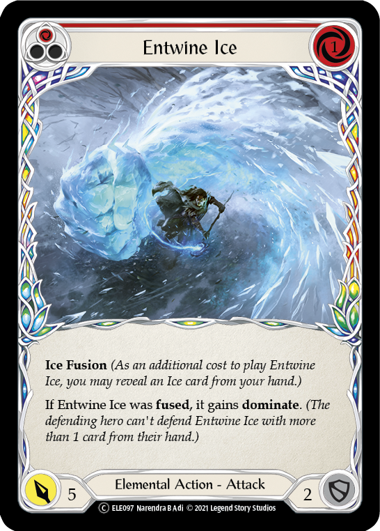Entwine Ice (Red) [U-ELE097] Unlimited Rainbow Foil | Card Citadel