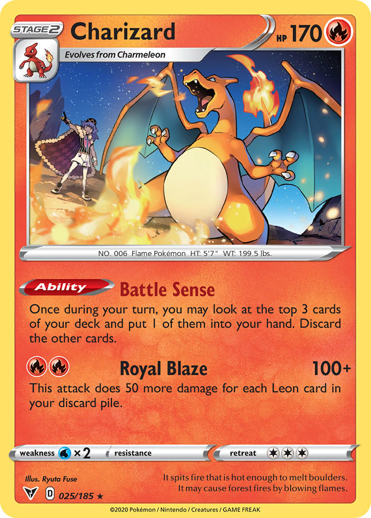 Charizard (025/185) [Sword & Shield: Vivid Voltage] | Card Citadel