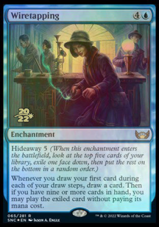 Wiretapping [Streets of New Capenna Prerelease Promos] | Card Citadel