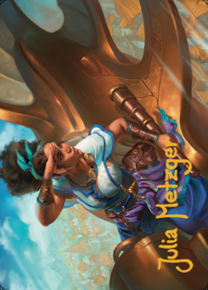 Talas Lookout Art Card (Gold-Stamped Signature) [Dominaria United Art Series] | Card Citadel
