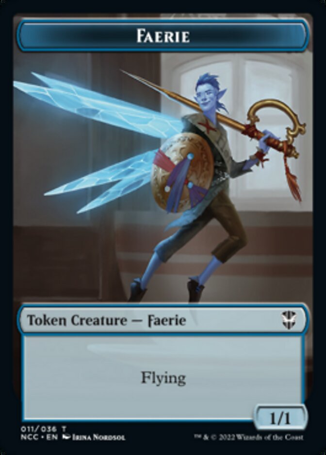 Faerie // Rogue Double-sided Token [Streets of New Capenna Commander Tokens] | Card Citadel