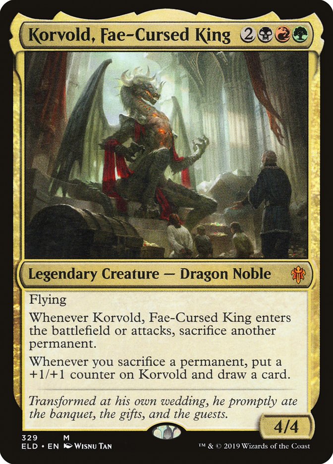 Korvold, Fae-Cursed King [Throne of Eldraine] | Card Citadel