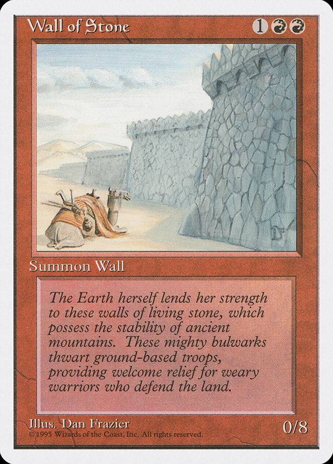 Wall of Stone [Fourth Edition] | Card Citadel
