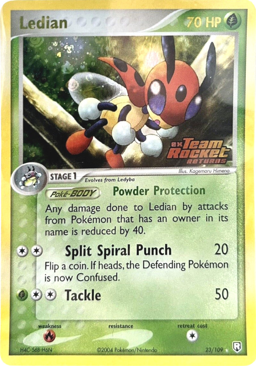 Ledian (23/109) (Stamped) [EX: Team Rocket Returns] | Card Citadel