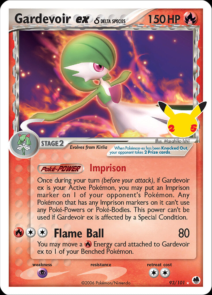 Gardevoir ex (93/101) (Delta Species) [Celebrations: 25th Anniversary - Classic Collection] | Card Citadel