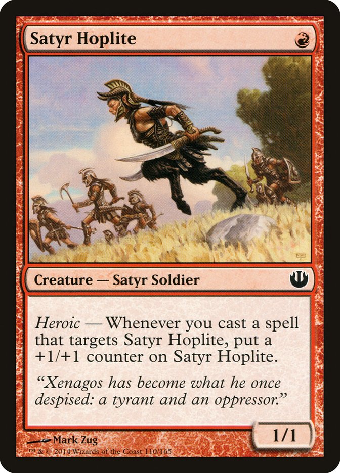 Satyr Hoplite [Journey into Nyx] | Card Citadel