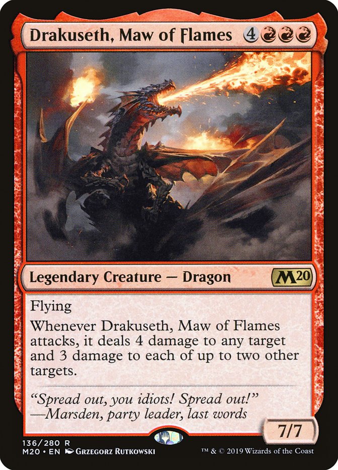 Drakuseth, Maw of Flames [Core Set 2020] | Card Citadel