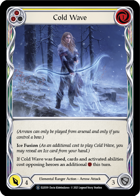 Cold Wave (Yellow) [U-ELE039] Unlimited Normal | Card Citadel