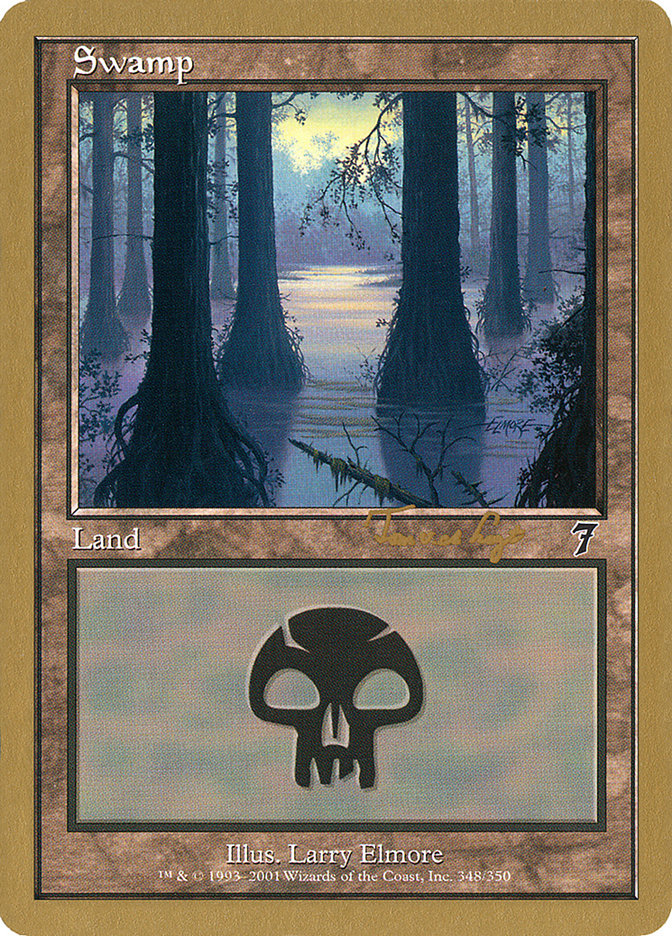 Swamp (tvdl348) (Tom van de Logt) [World Championship Decks 2001] | Card Citadel