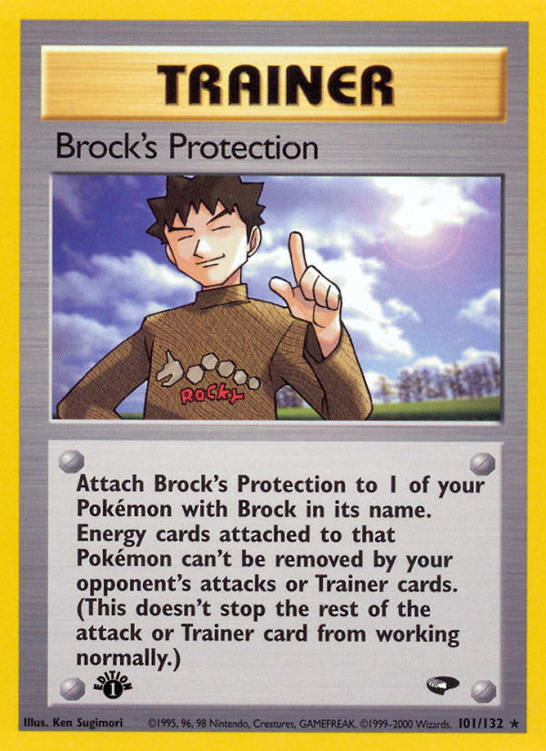 Brock's Protection (101/132) [Gym Challenge 1st Edition] | Card Citadel