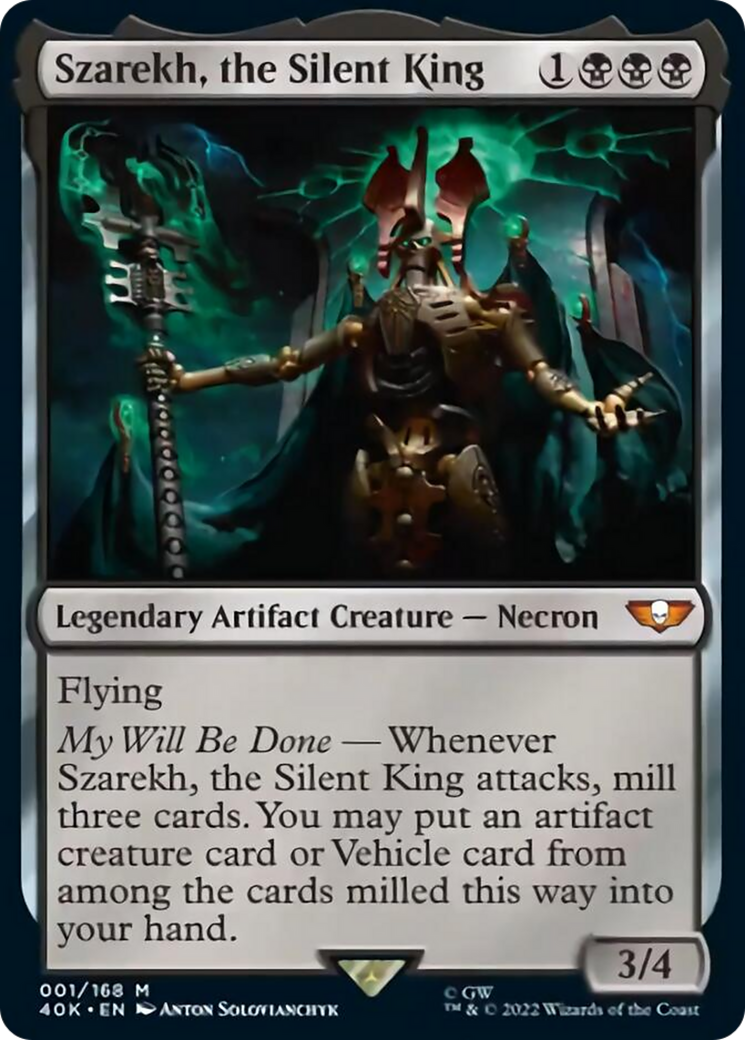 Szarekh, the Silent King (Surge Foil) [Universes Beyond: Warhammer 40,000] | Card Citadel
