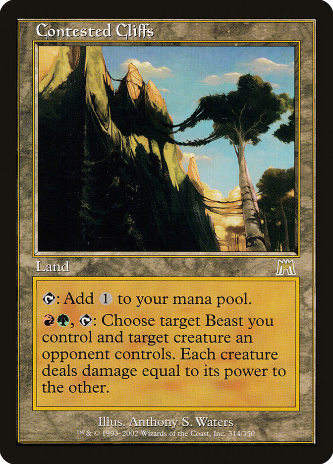 Contested Cliffs [Onslaught] | Card Citadel