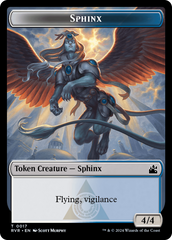 Saproling // Sphinx Double-Sided Token [Ravnica Remastered Tokens] | Card Citadel