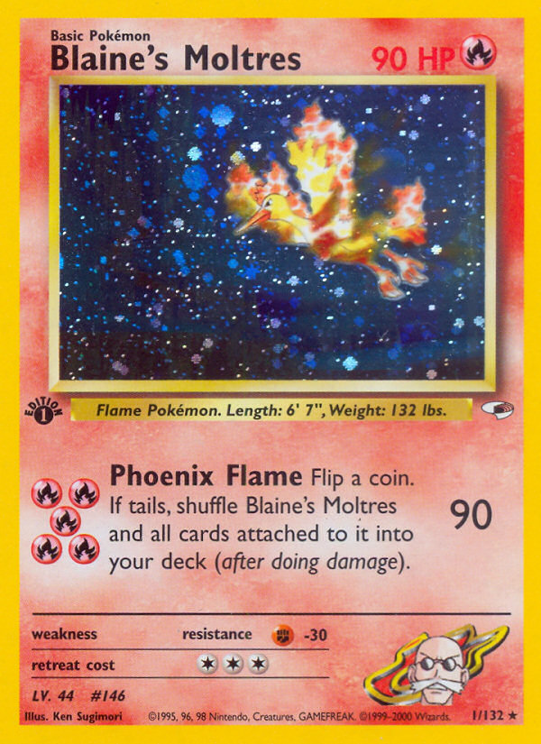 Blaine's Moltres (1/132) [Gym Heroes 1st Edition] | Card Citadel