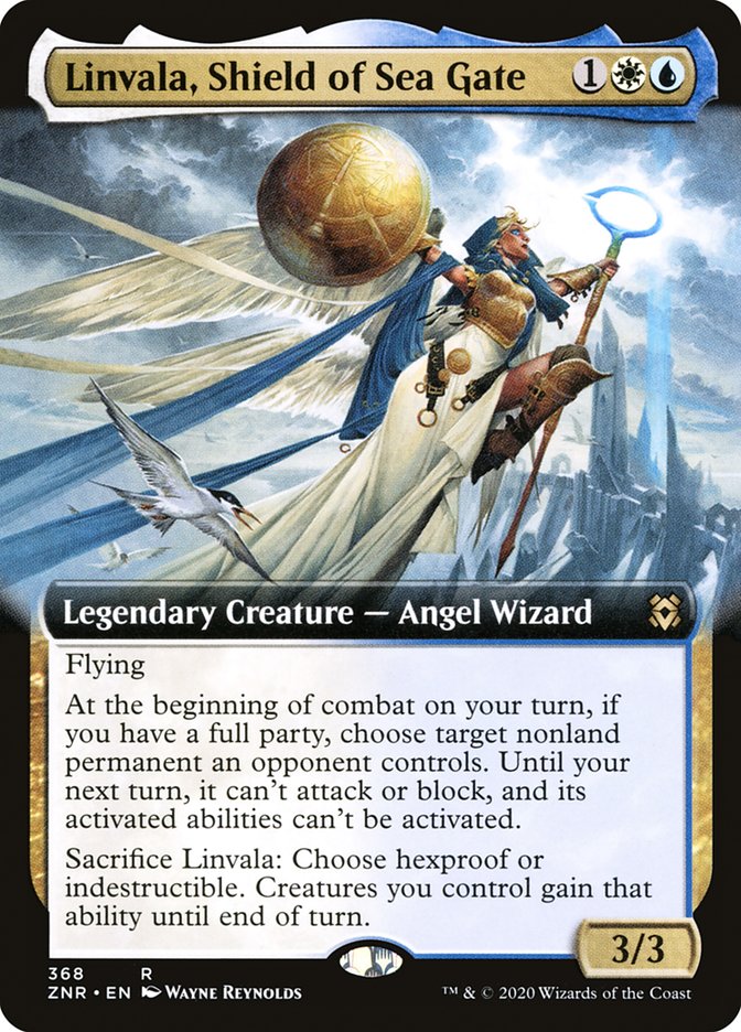 Linvala, Shield of Sea Gate (Extended Art) [Zendikar Rising] | Card Citadel