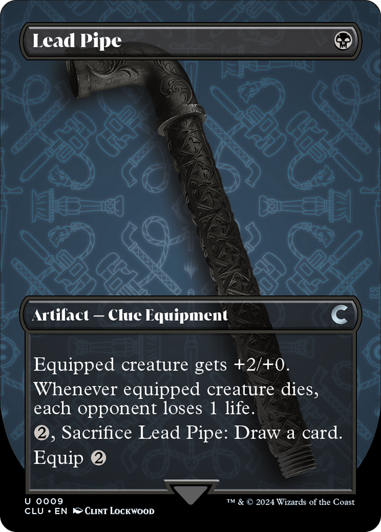 Lead Pipe (Borderless) [Ravnica: Clue Edition] | Card Citadel