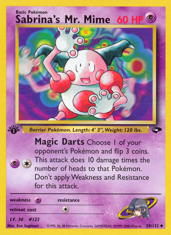 Sabrina's Mr. Mime (59/132) [Gym Challenge 1st Edition] | Card Citadel