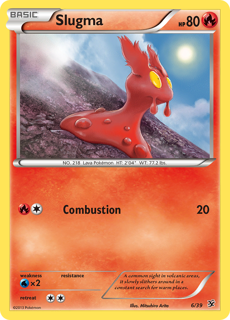 Slugma (6/39) [XY: Kalos Starter Set] | Card Citadel