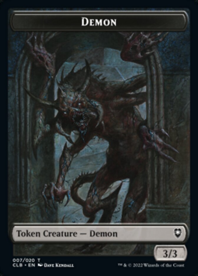 Treasure // Demon Double-sided Token [Commander Legends: Battle for Baldur's Gate Tokens] | Card Citadel