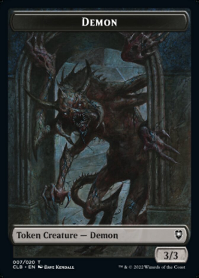 Demon Token [Commander Legends: Battle for Baldur's Gate Tokens] | Card Citadel