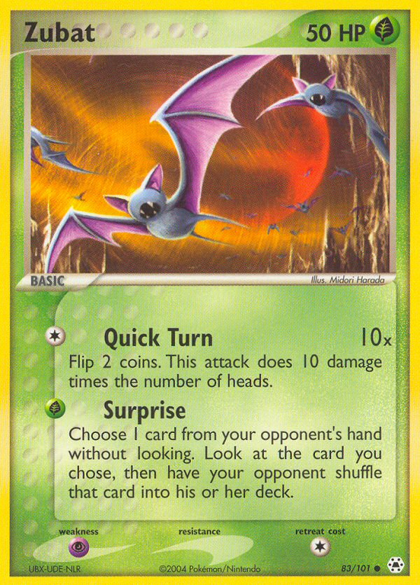 Zubat (83/101) [EX: Hidden Legends] | Card Citadel