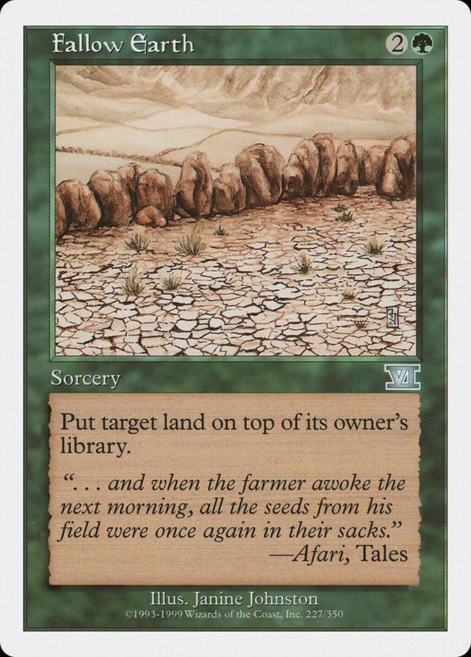 Fallow Earth [Classic Sixth Edition] | Card Citadel