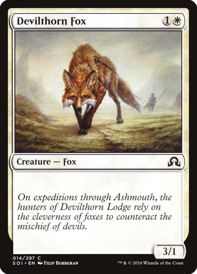 Devilthorn Fox [Shadows over Innistrad] | Card Citadel