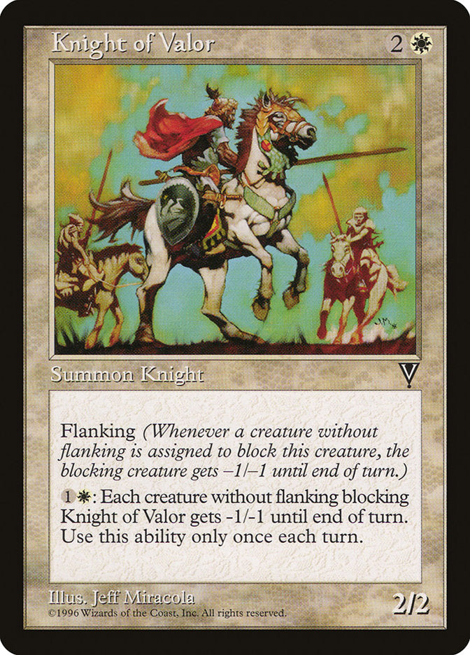 Knight of Valor [Visions] | Card Citadel