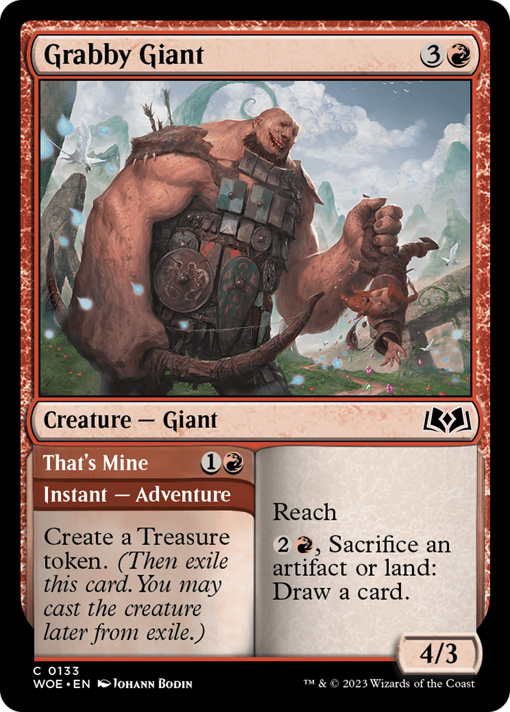 Grabby Giant // That's Mine [Wilds of Eldraine] | Card Citadel