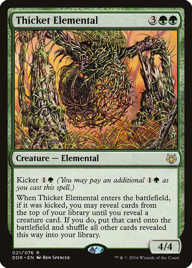 Thicket Elemental [Duel Decks: Nissa vs. Ob Nixilis] | Card Citadel