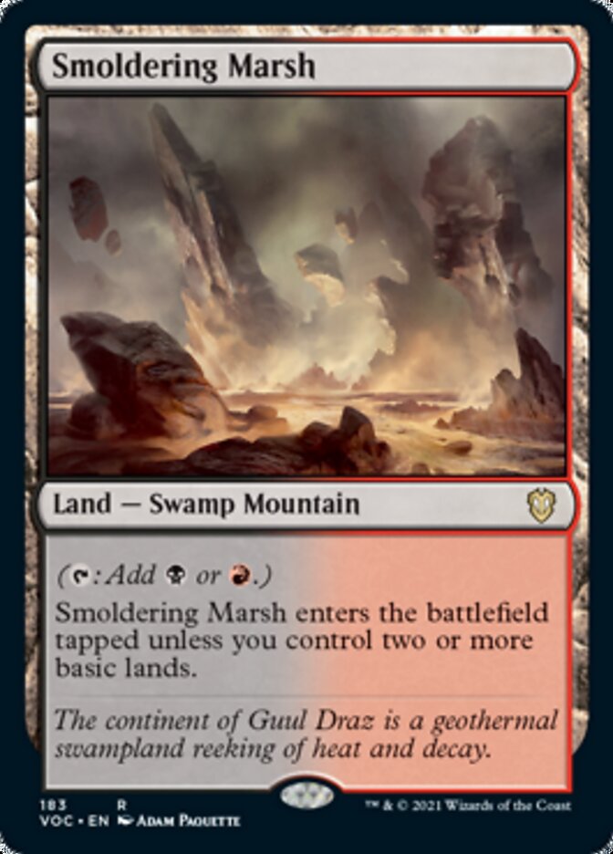 Smoldering Marsh [Innistrad: Crimson Vow Commander] | Card Citadel