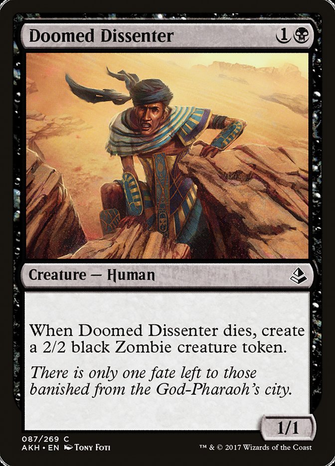 Doomed Dissenter [Amonkhet] | Card Citadel