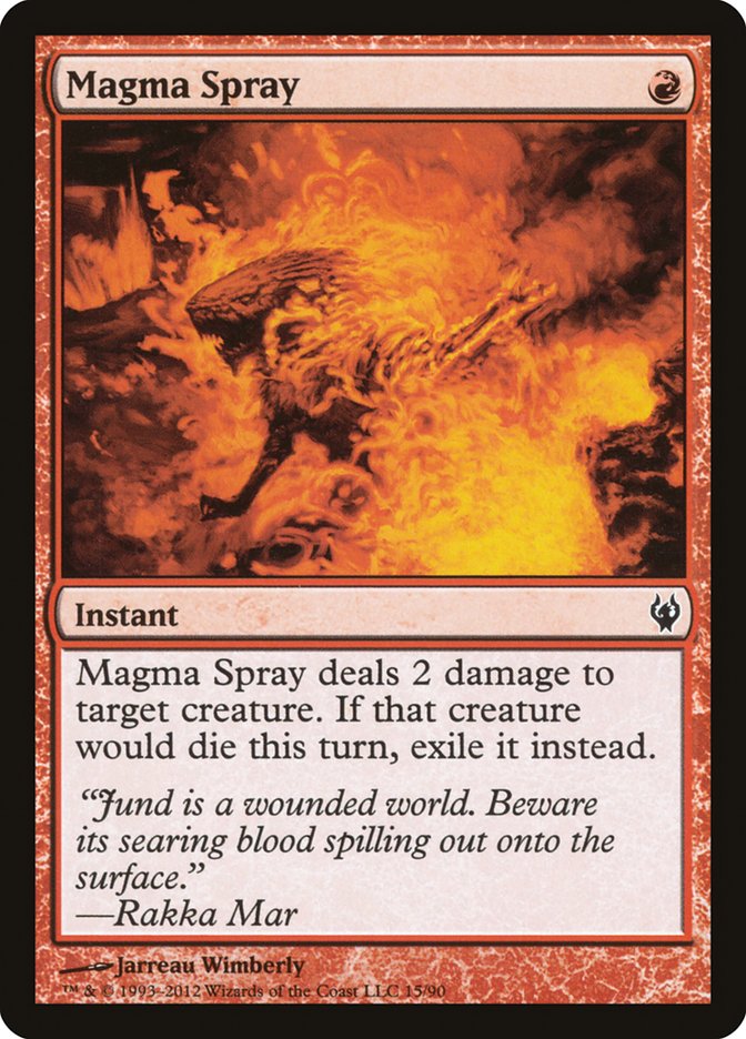 Magma Spray [Duel Decks: Izzet vs. Golgari] | Card Citadel