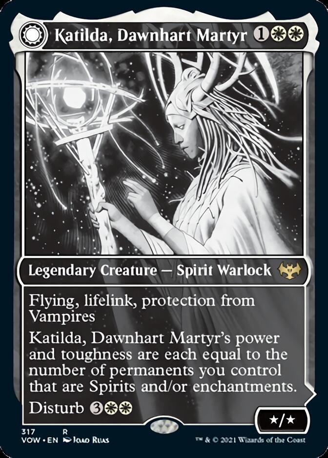 Katilda, Dawnhart Martyr // Katilda's Rising Dawn (Showcase Eternal Night) [Innistrad: Crimson Vow] | Card Citadel