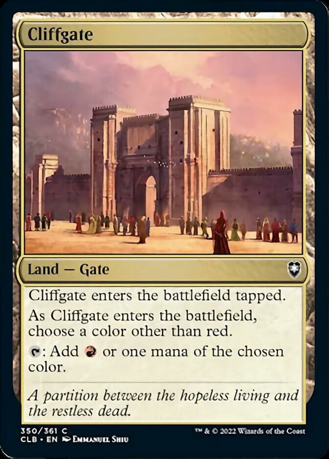 Cliffgate [Commander Legends: Battle for Baldur's Gate] | Card Citadel