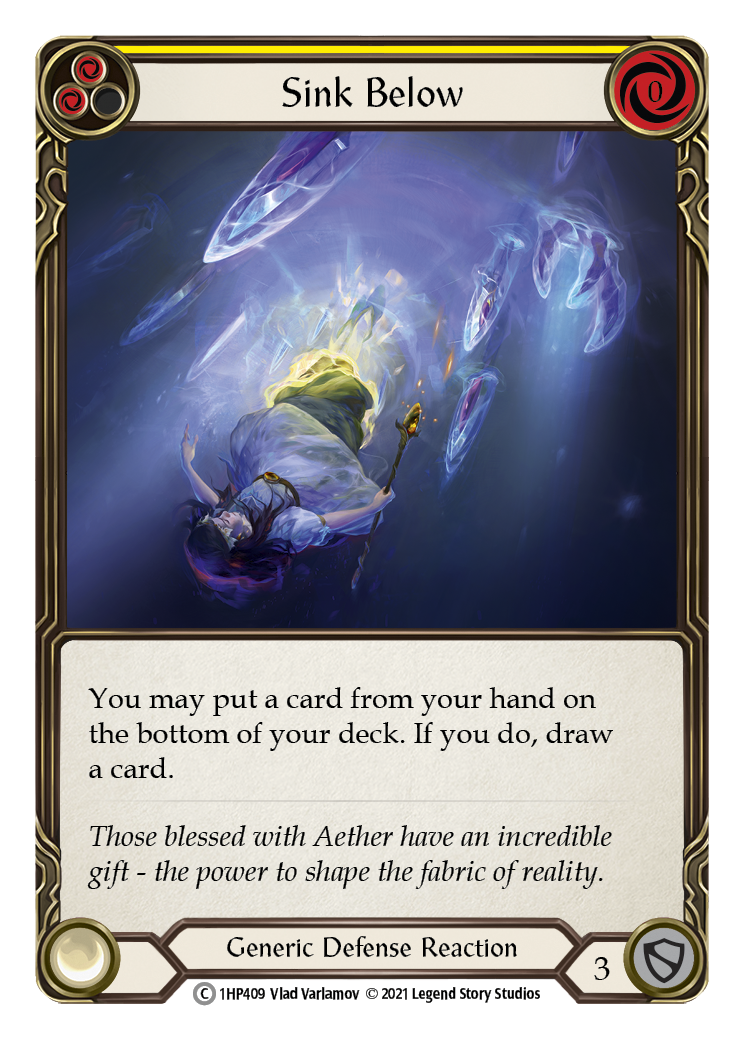 Sink Below (Yellow) [1HP409] | Card Citadel