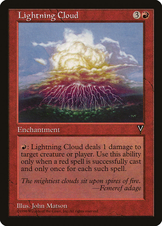 Lightning Cloud [Visions] | Card Citadel