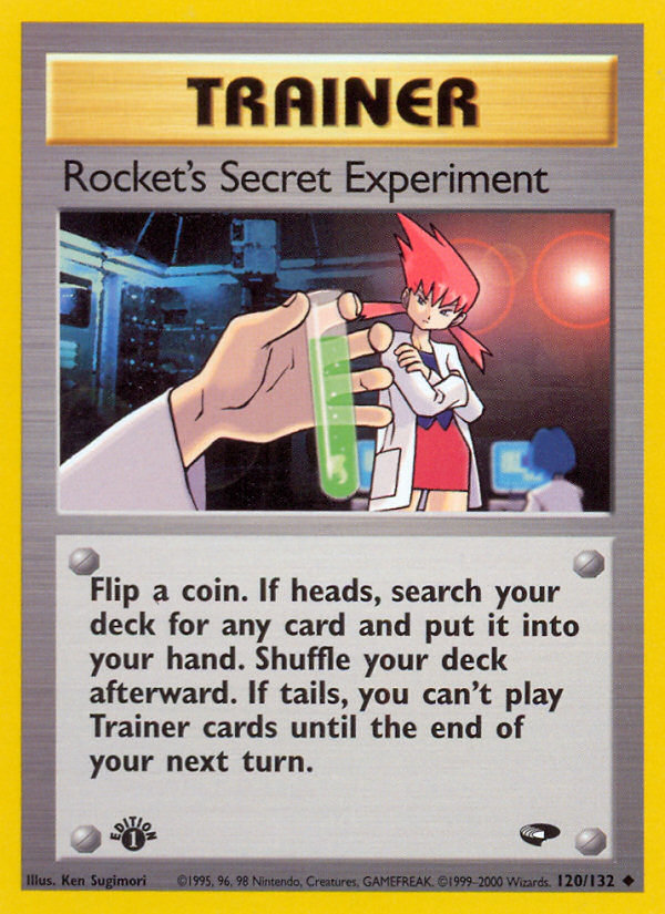 Rocket's Secret Experiment (120/132) [Gym Challenge 1st Edition] | Card Citadel
