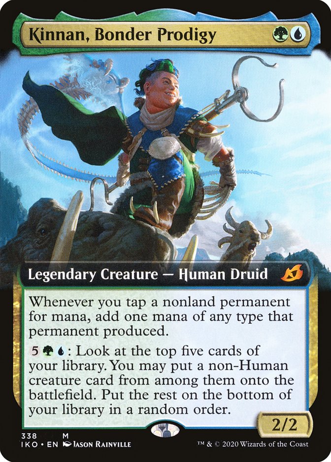 Kinnan, Bonder Prodigy (Extended Art) [Ikoria: Lair of Behemoths] | Card Citadel