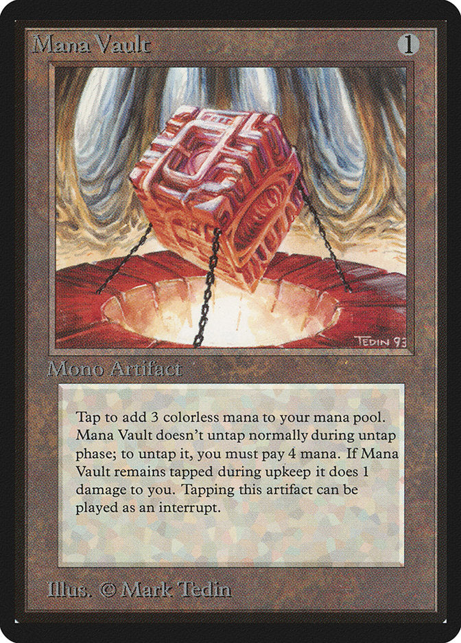 Mana Vault [Limited Edition Beta] | Card Citadel