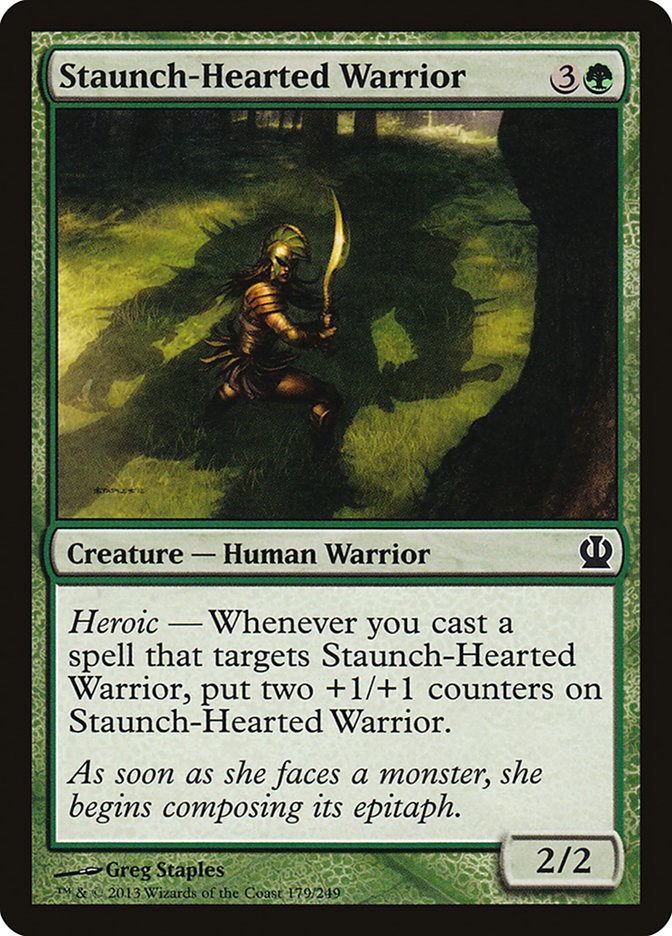 Staunch-Hearted Warrior [Theros] | Card Citadel