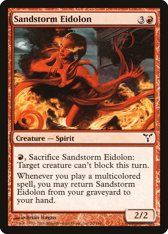 Sandstorm Eidolon [Dissension] | Card Citadel